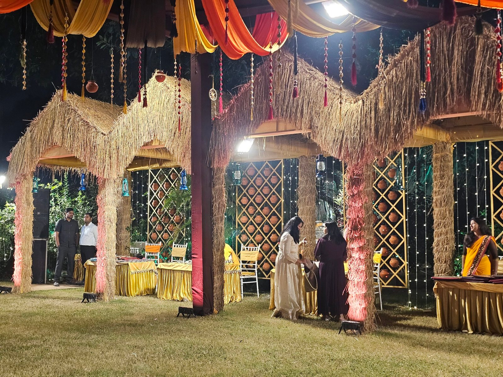 Village-inspired Indian wedding design concept